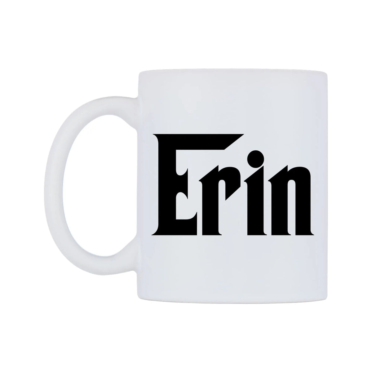 Erin - Godfather Themed Mug — white 11oz gloss mug, right side, on a white background