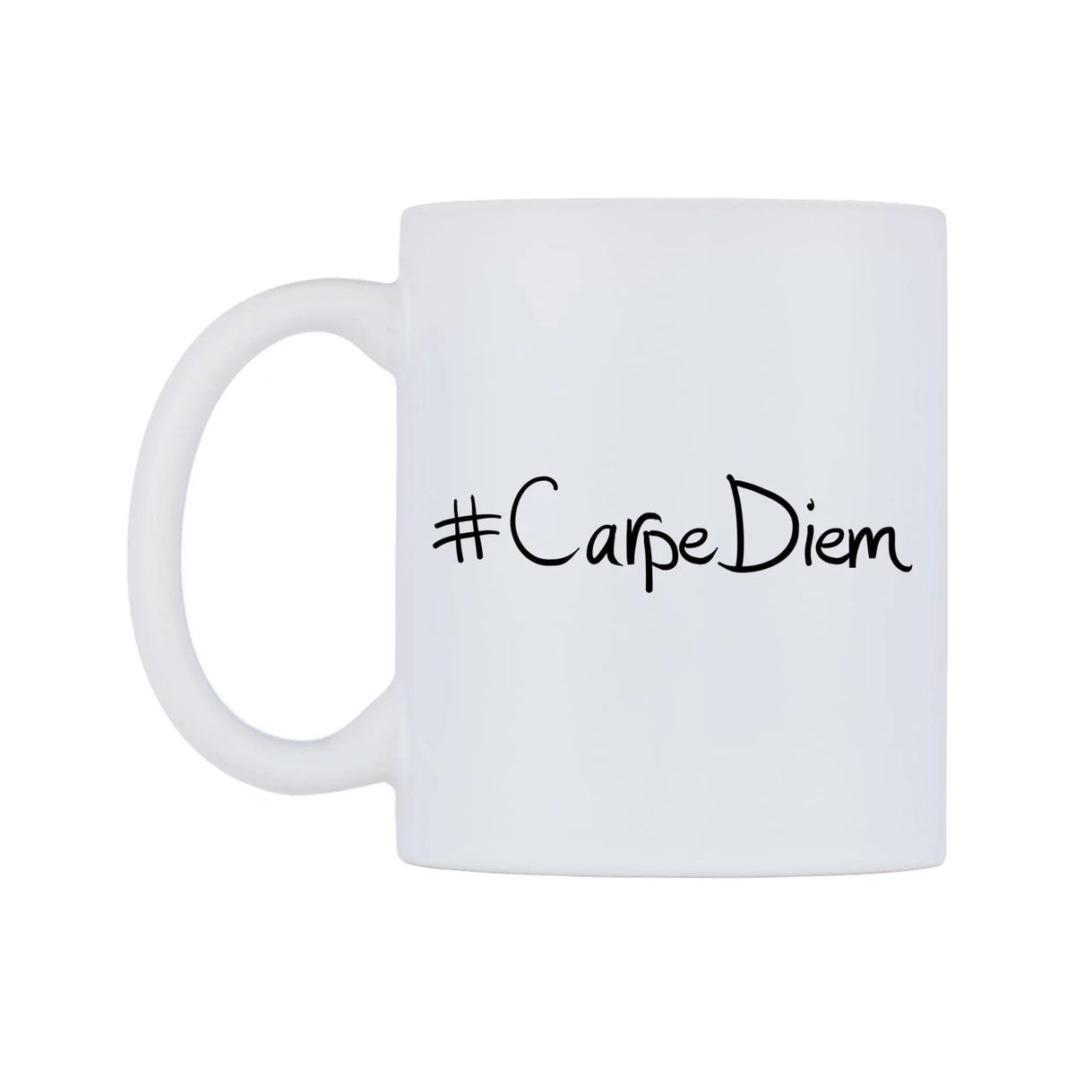 CarpeDiem Mug — mug, right side, on a white background