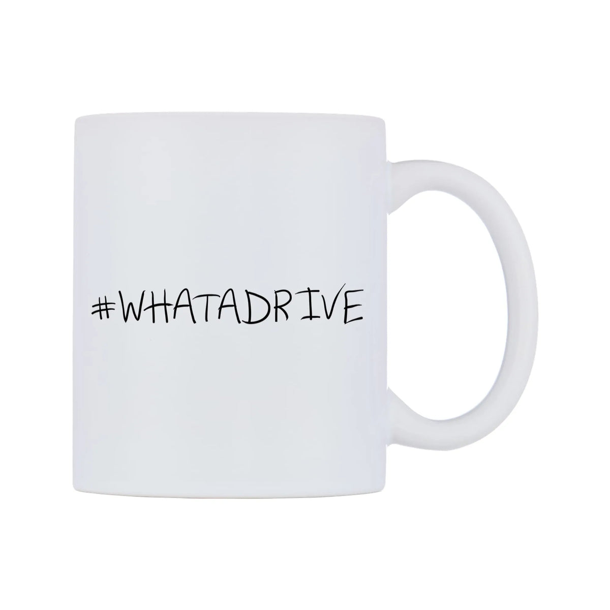WHATADRIVE Mug — mug, left side, on a white background