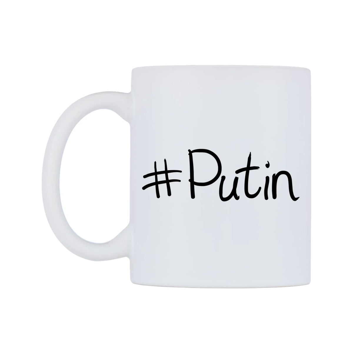 Putin Mug — mug, right side, on a white background
