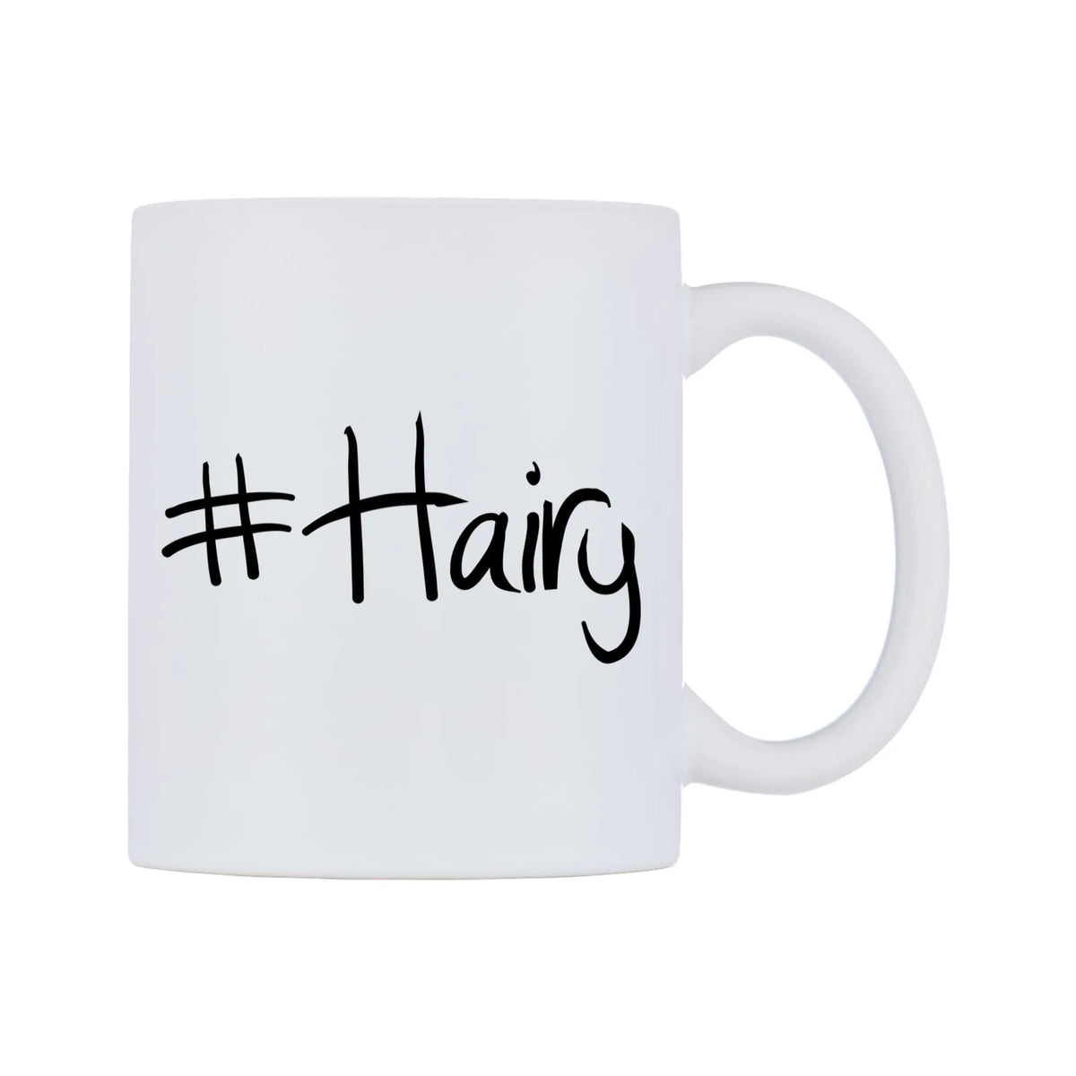 Hairy Mug — mug, left side, on a white background