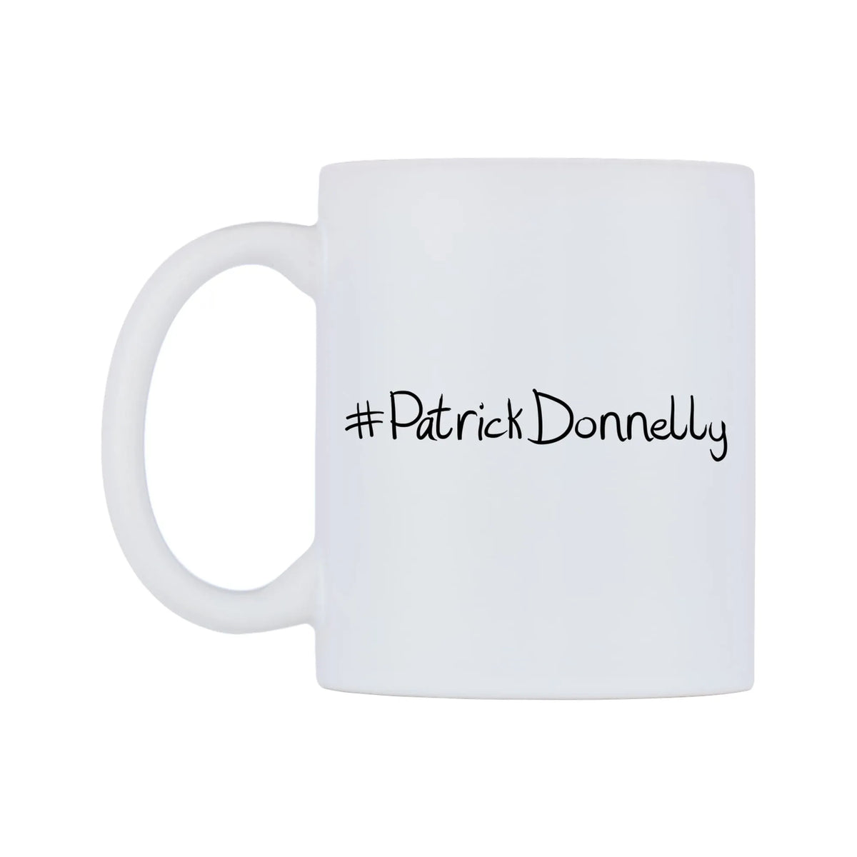 PatrickDonnelly Mug — mug, right side, on a white background