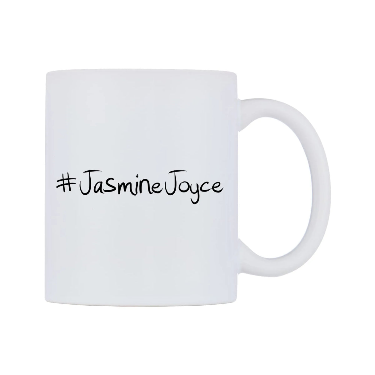 JasmineJoyce Mug — mug, left side, on a white background