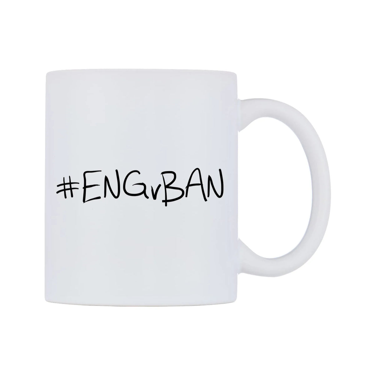 ENGvBAN Mug — mug, left side, on a white background