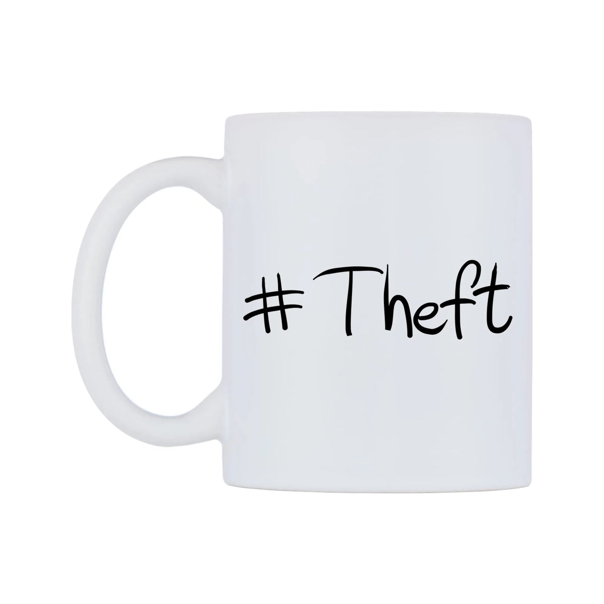 Theft Mug — mug, right side, on a white background
