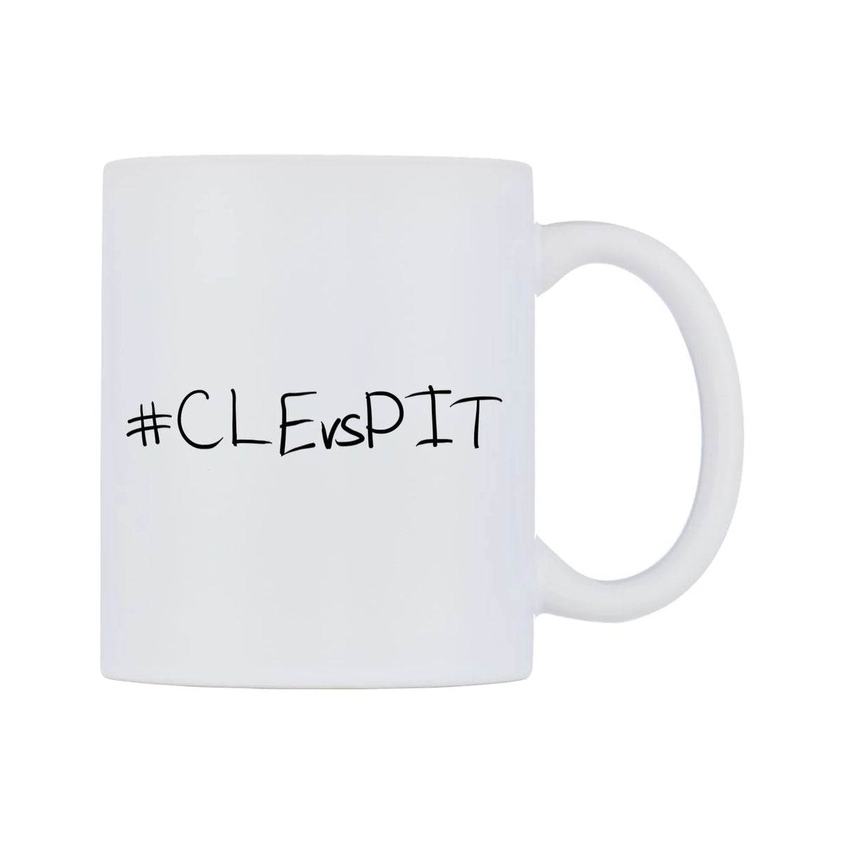CLEvsPIT Mug — mug, left side, on a white background