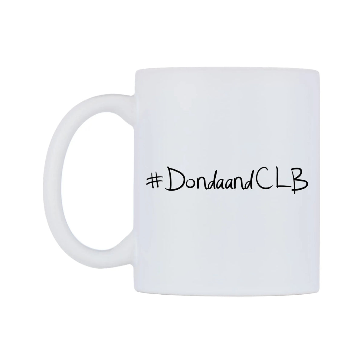 DondaandCLB Mug — mug, right side, on a white background