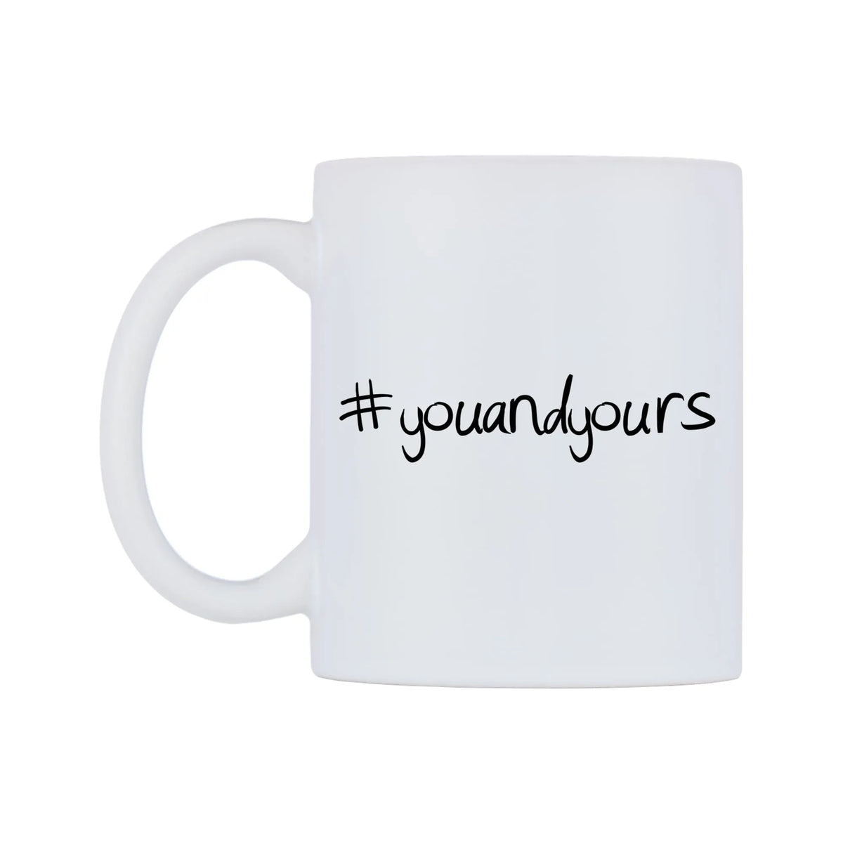 youandyours Mug — mug, right side, on a white background