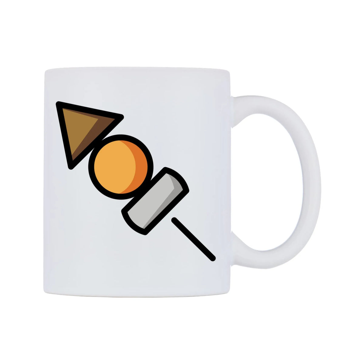 Oden Emoji Mug — mug, left side, on a white background