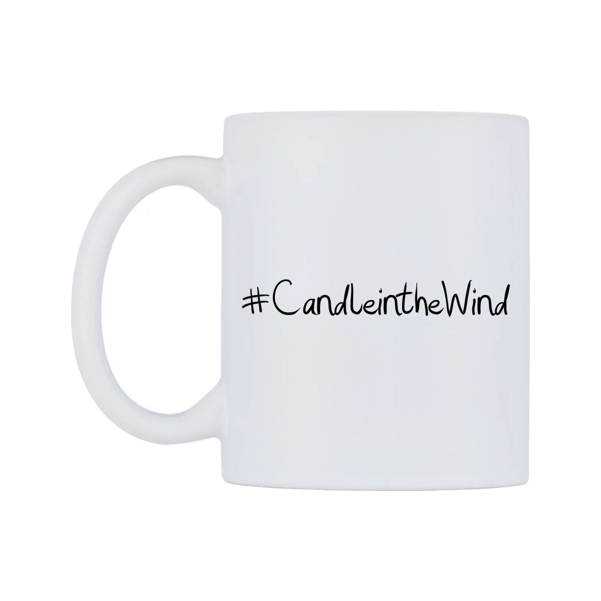 CandleintheWind Mug — mug, right side, on a white background