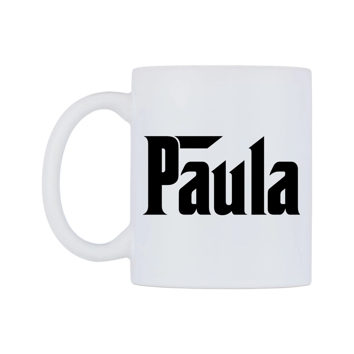 Paula - Godfather Themed Mug — white 11oz gloss mug, right side, on a white background