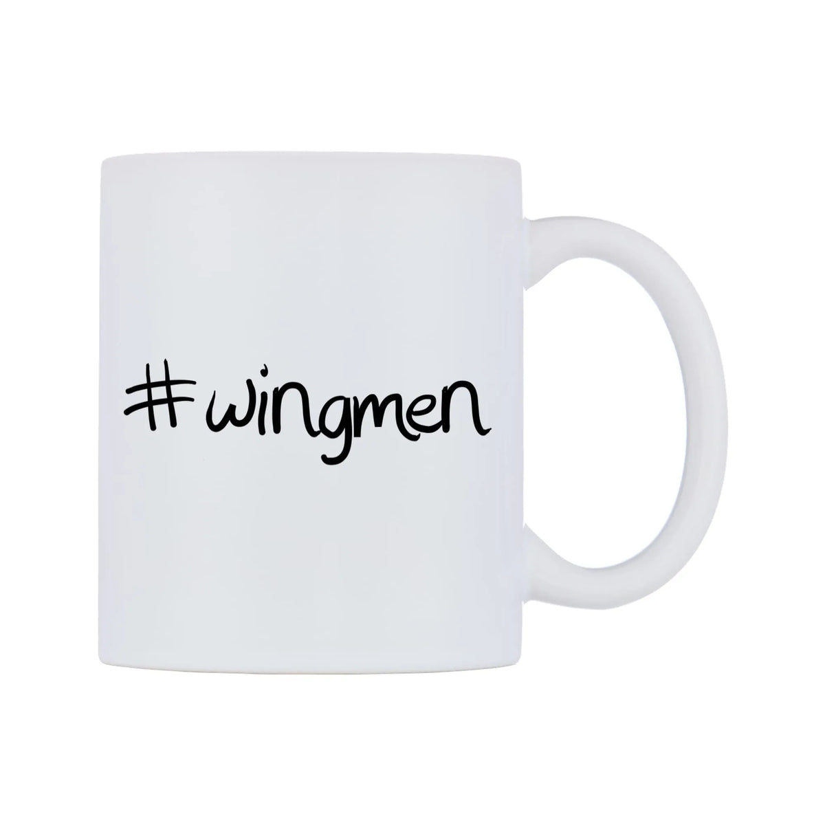wingmen Mug — mug, left side, on a white background