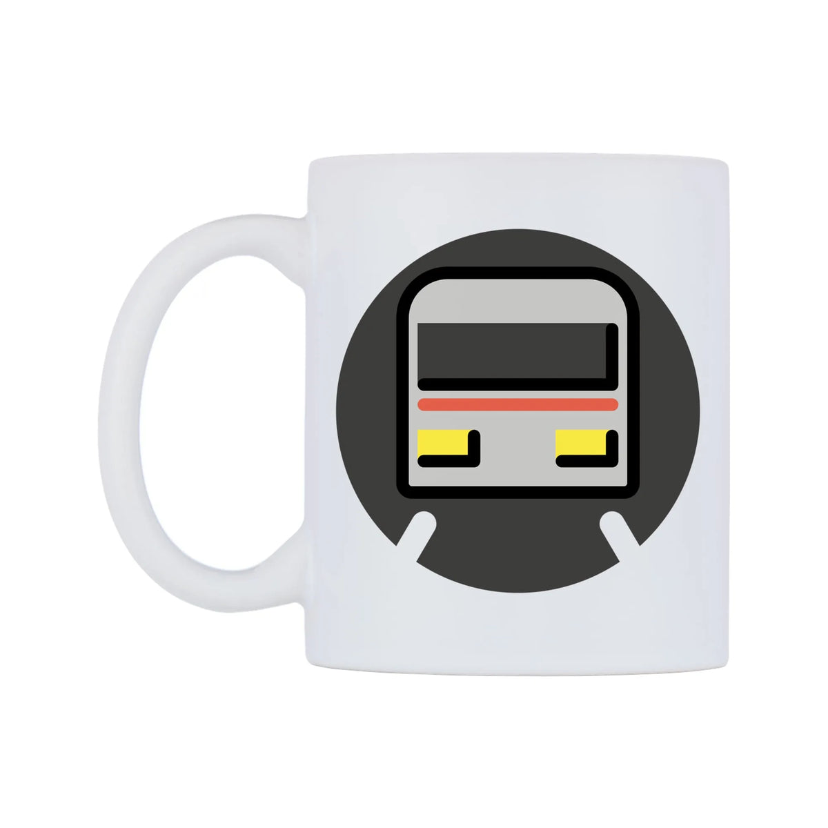 Metro Emoji Mug — mug, right side, on a white background