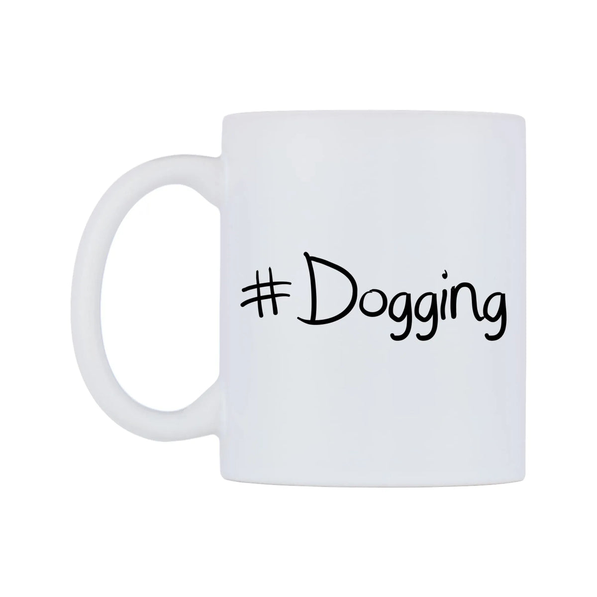 Dogging Mug — mug, right side, on a white background
