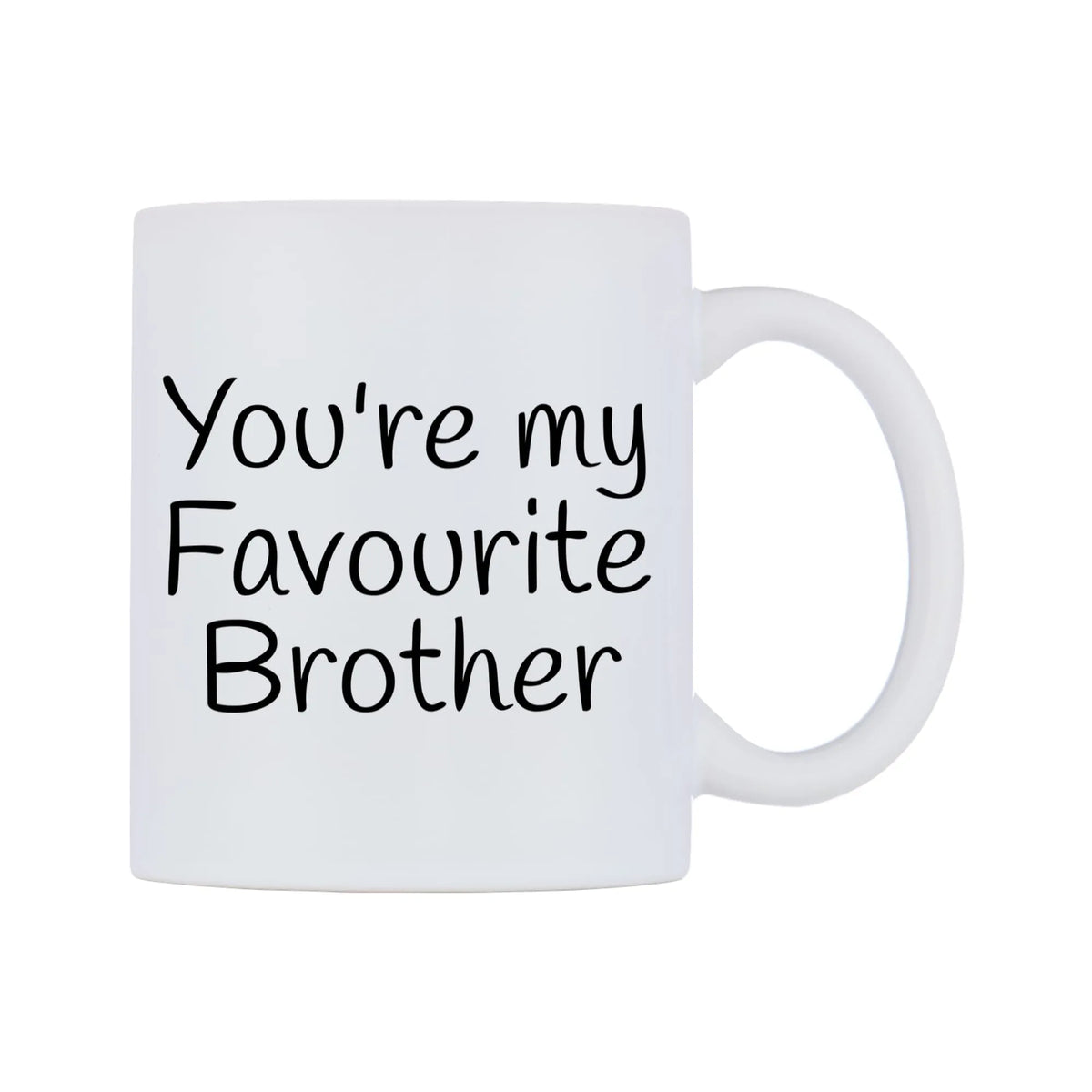 You're My Favourite Brother Mug — mug, left side, on a white background