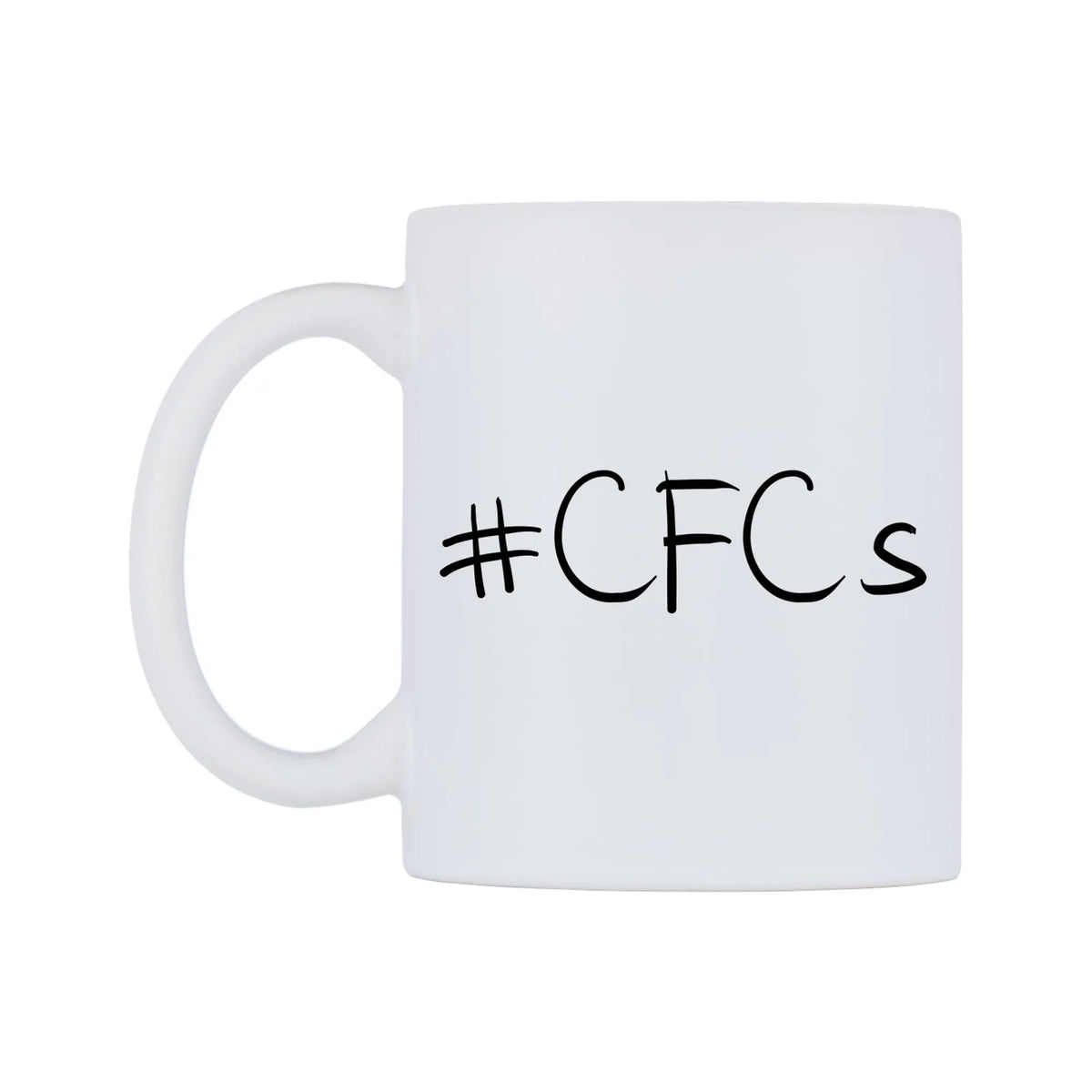 CFCs Mug — mug, right side, on a white background