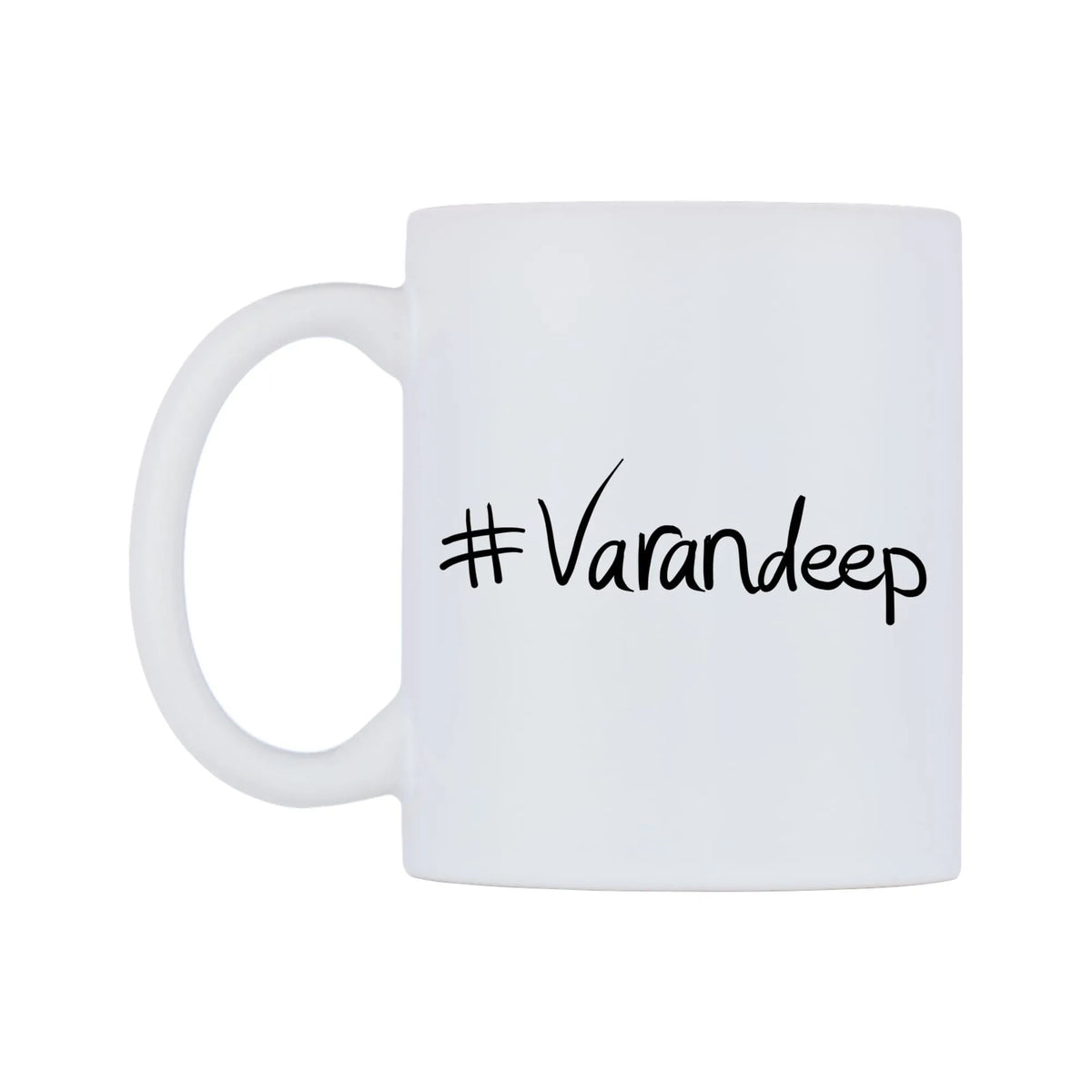 Varandeep Mug — mug, right side, on a white background