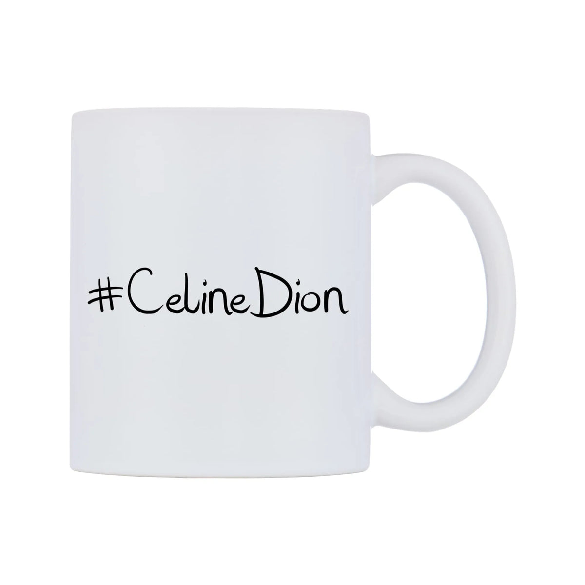 CelineDion Mug — mug, left side, on a white background