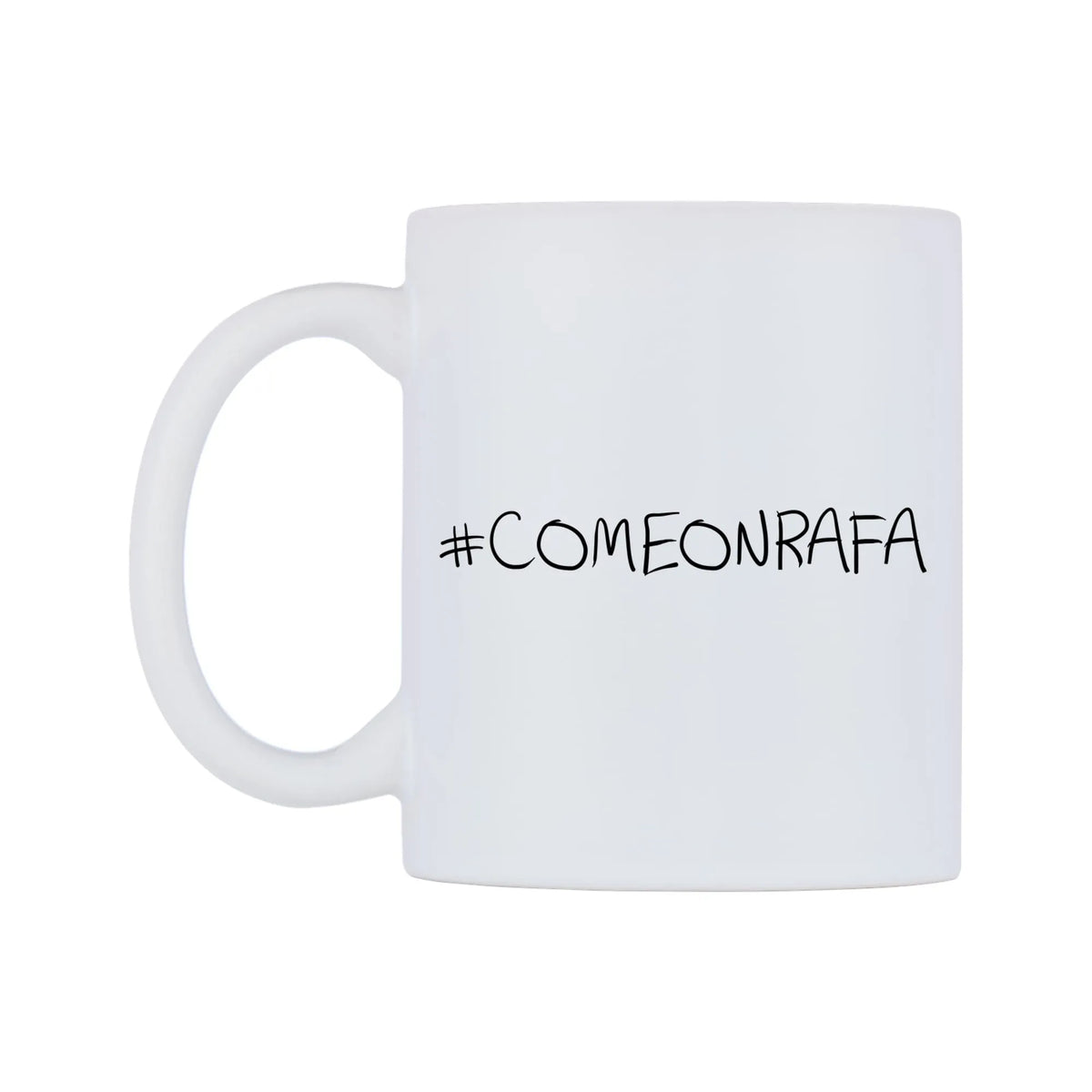 COMEONRAFA Mug — mug, right side, on a white background