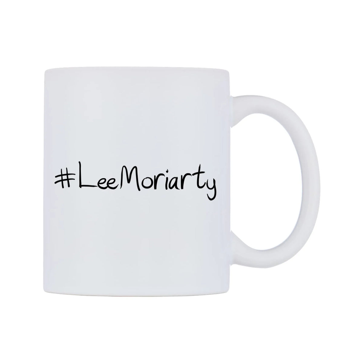 LeeMoriarty Mug — mug, left side, on a white background