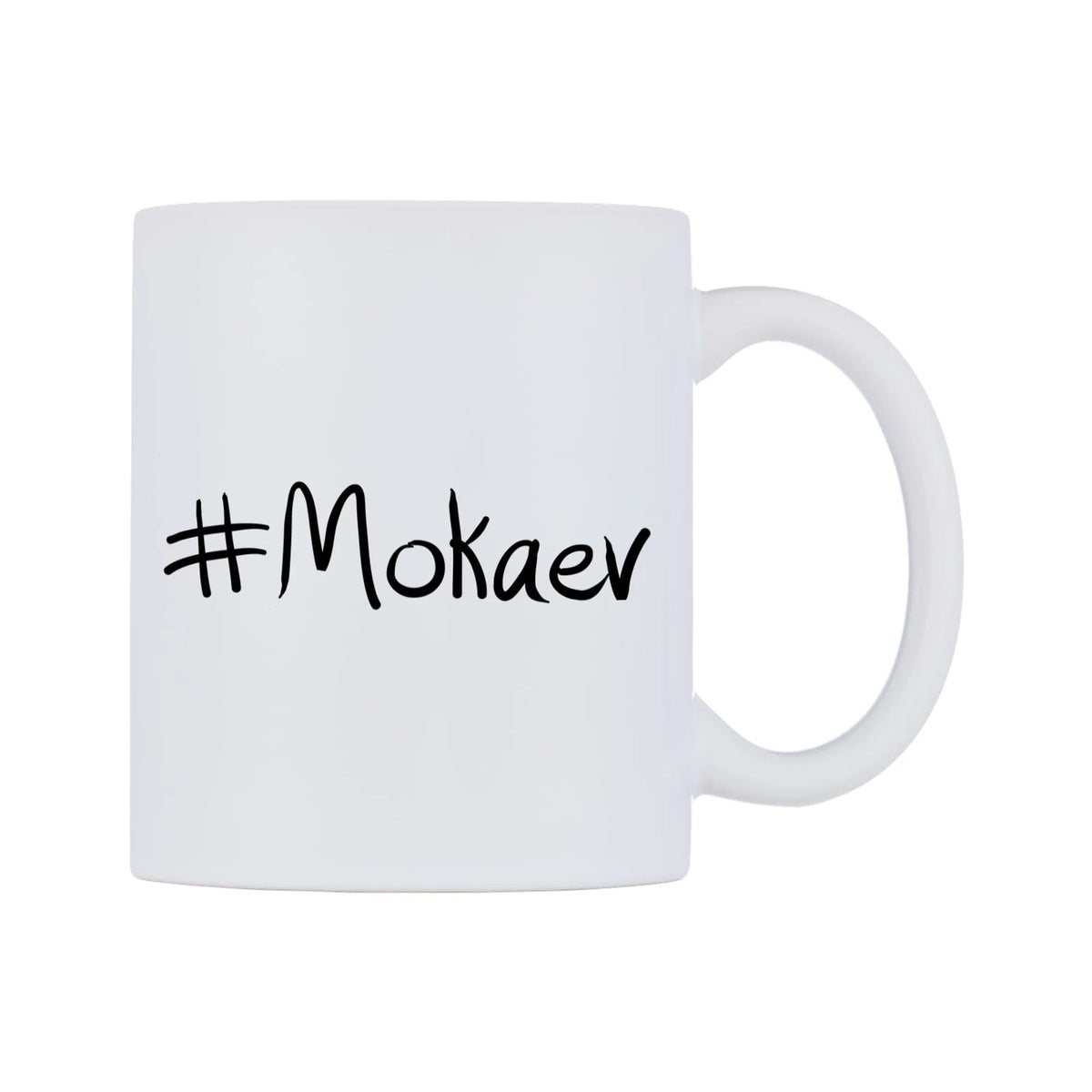 Mokaev Mug — mug, left side, on a white background