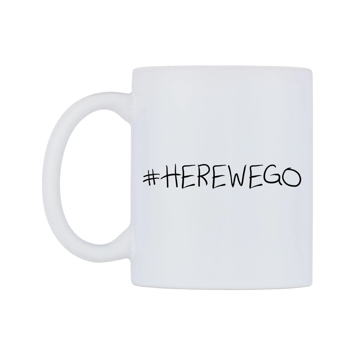 HEREWEGO Mug — mug, right side, on a white background