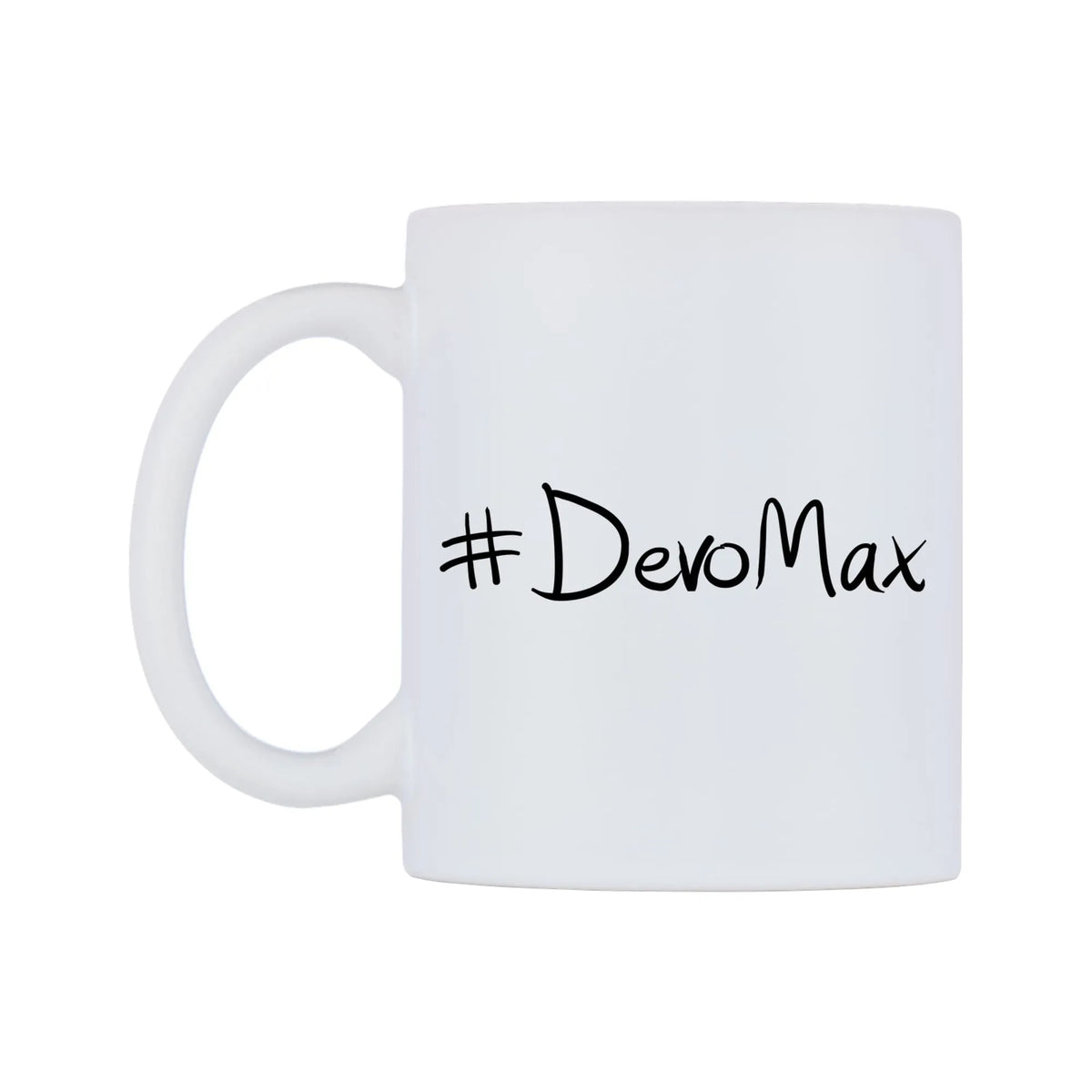 DevoMax Mug — mug, right side, on a white background