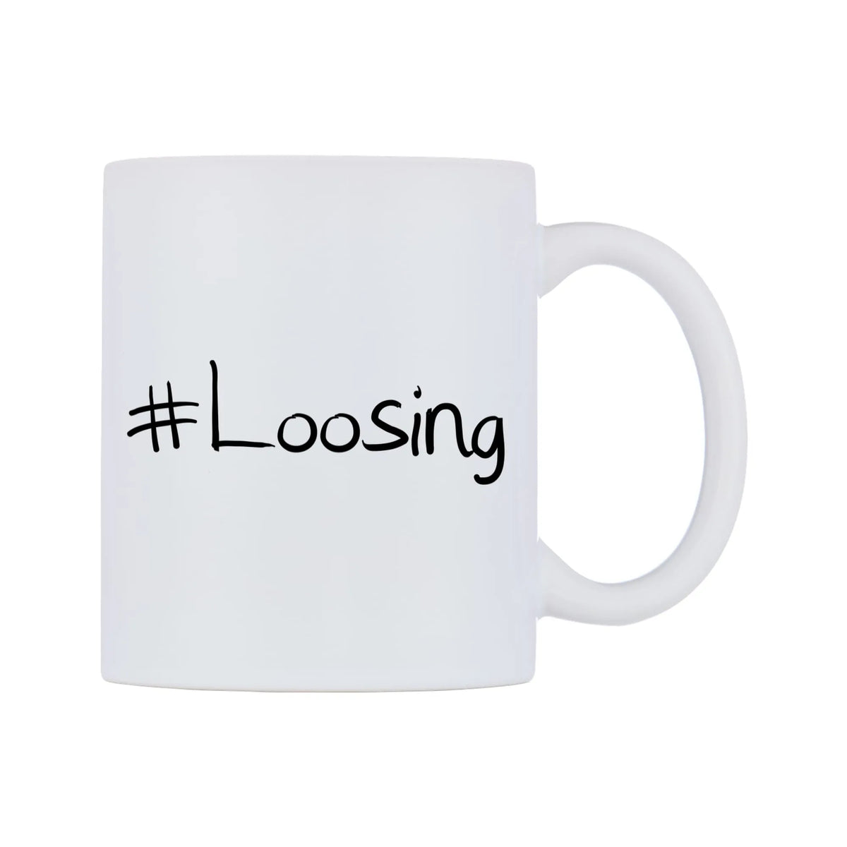 Loosing Mug — mug, left side, on a white background