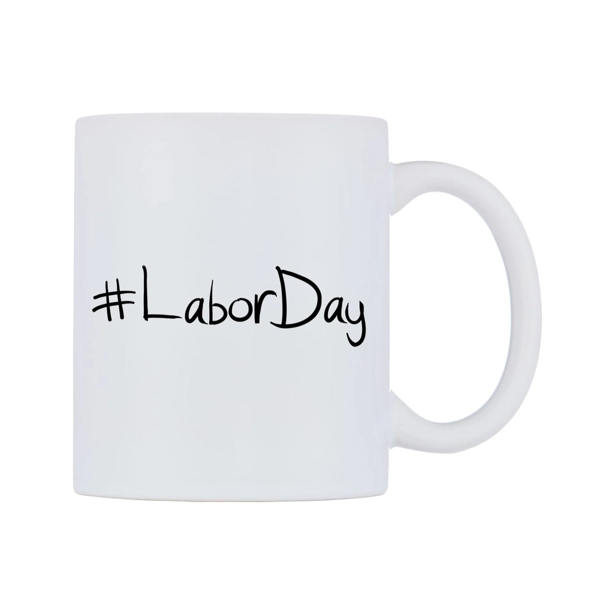 LaborDay Mug — mug, left side, on a white background