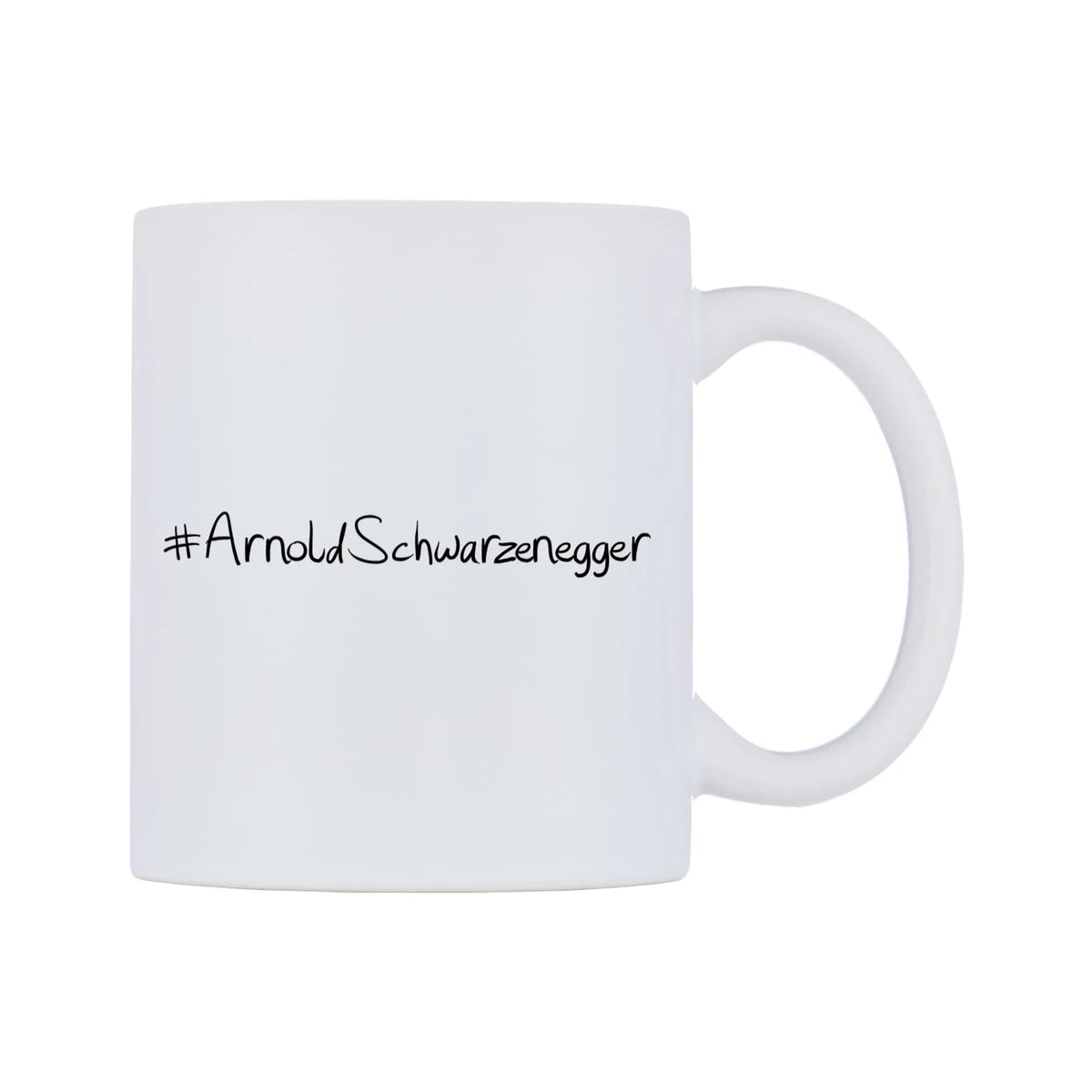 ArnoldSchwarzenegger Mug — mug, left side, on a white background