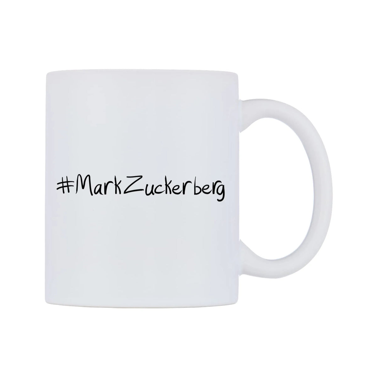 MarkZuckerberg Mug — mug, left side, on a white background