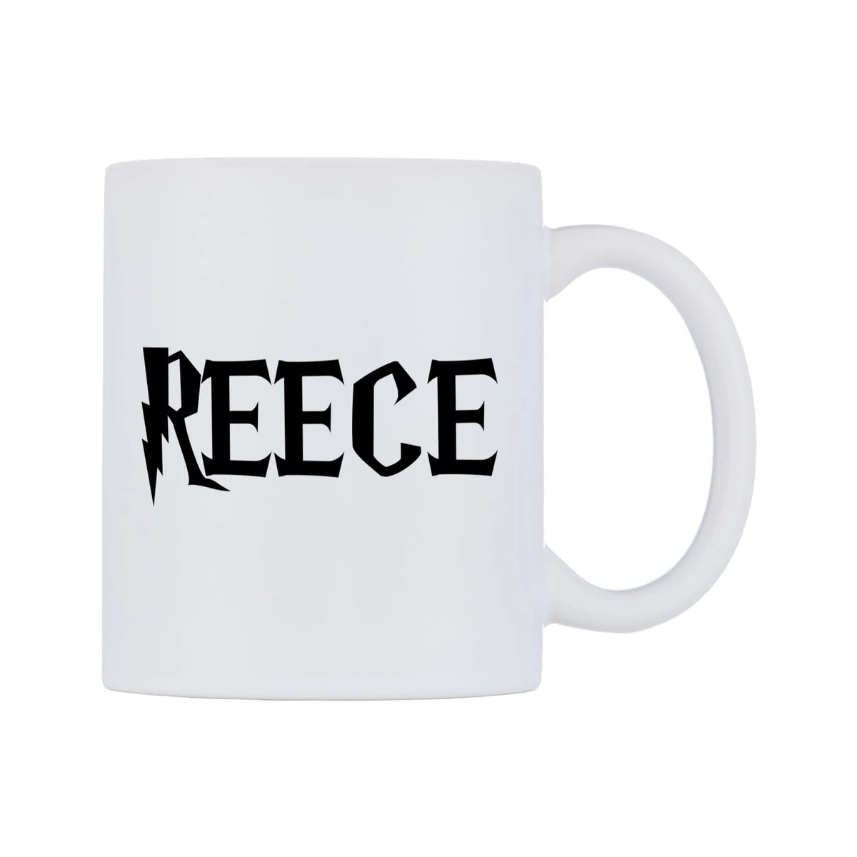 Reece - Wizard Themed Mug — white 11oz gloss mug, left side, on a white background