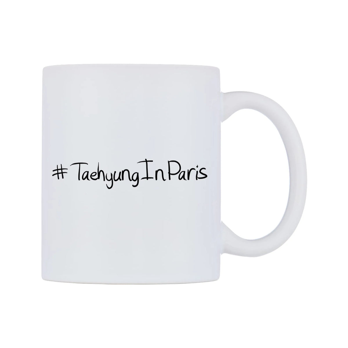 TaehyungInParis Mug — mug, left side, on a white background