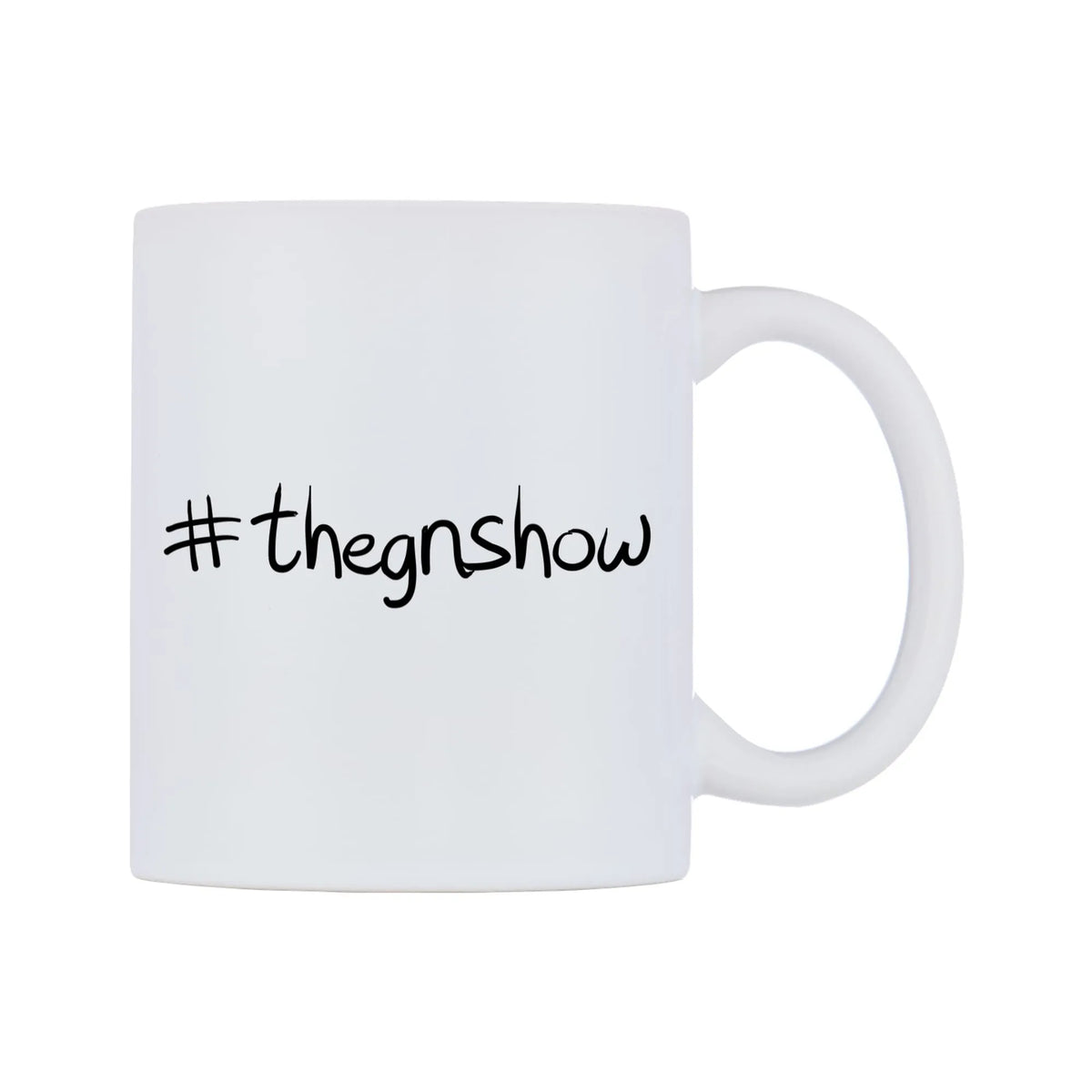 thegnshow Mug — mug, left side, on a white background