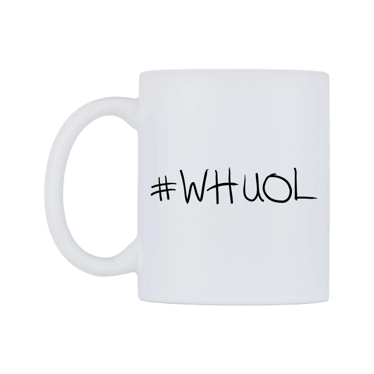 WHUOL Mug — mug, right side, on a white background