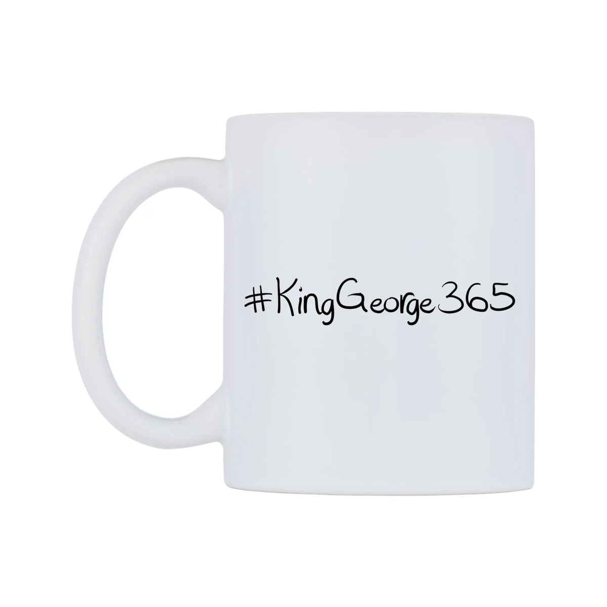 KingGeorge365 Mug — mug, right side, on a white background