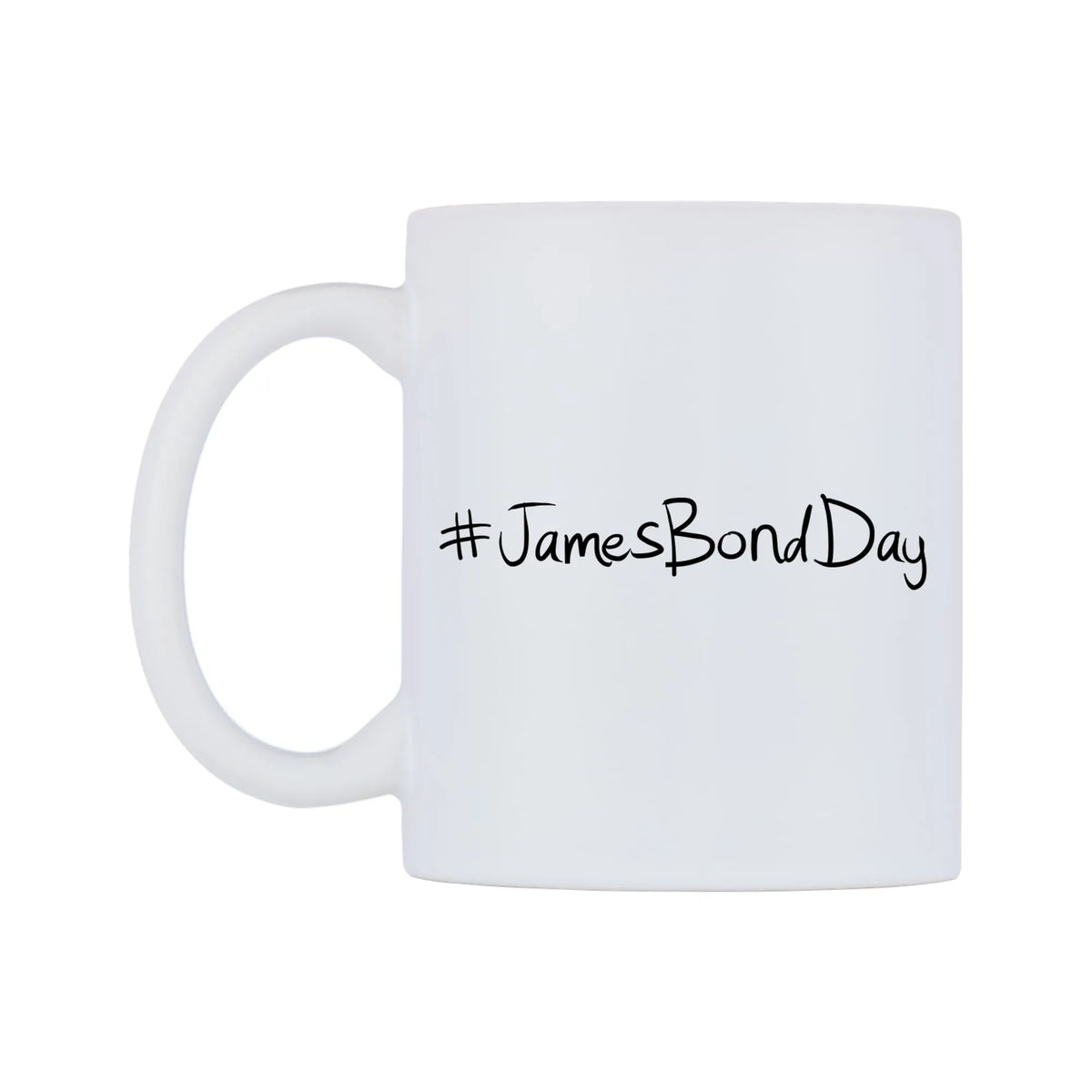 JamesBondDay Mug — mug, right side, on a white background