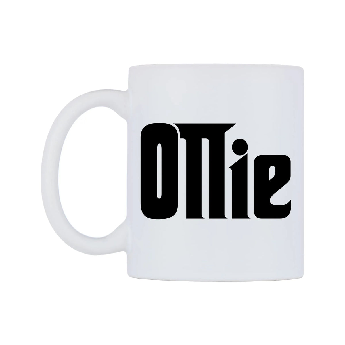 Ollie - Godfather Themed Mug — white 11oz gloss mug, right side, on a white background