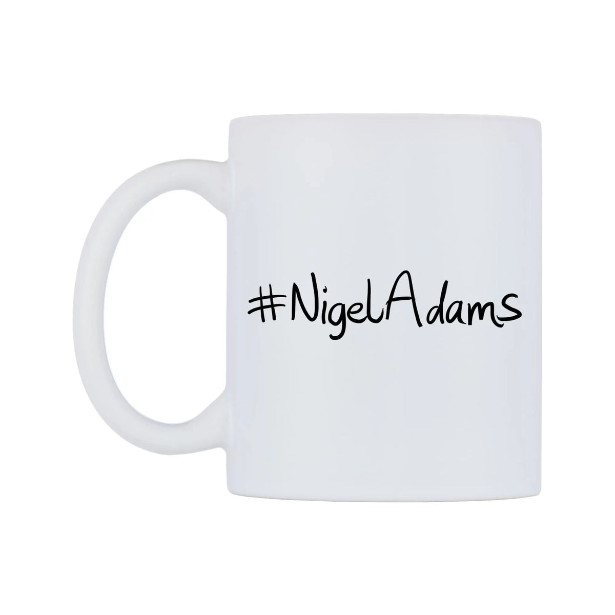 NigelAdams Mug — mug, right side, on a white background