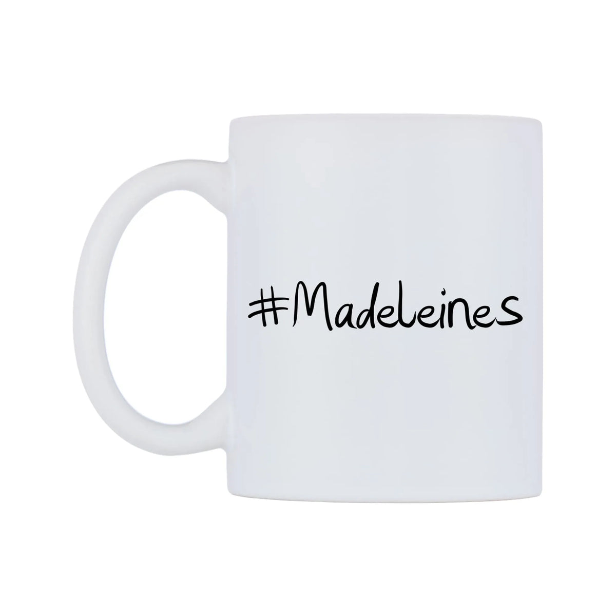 Madeleines Mug — mug, right side, on a white background
