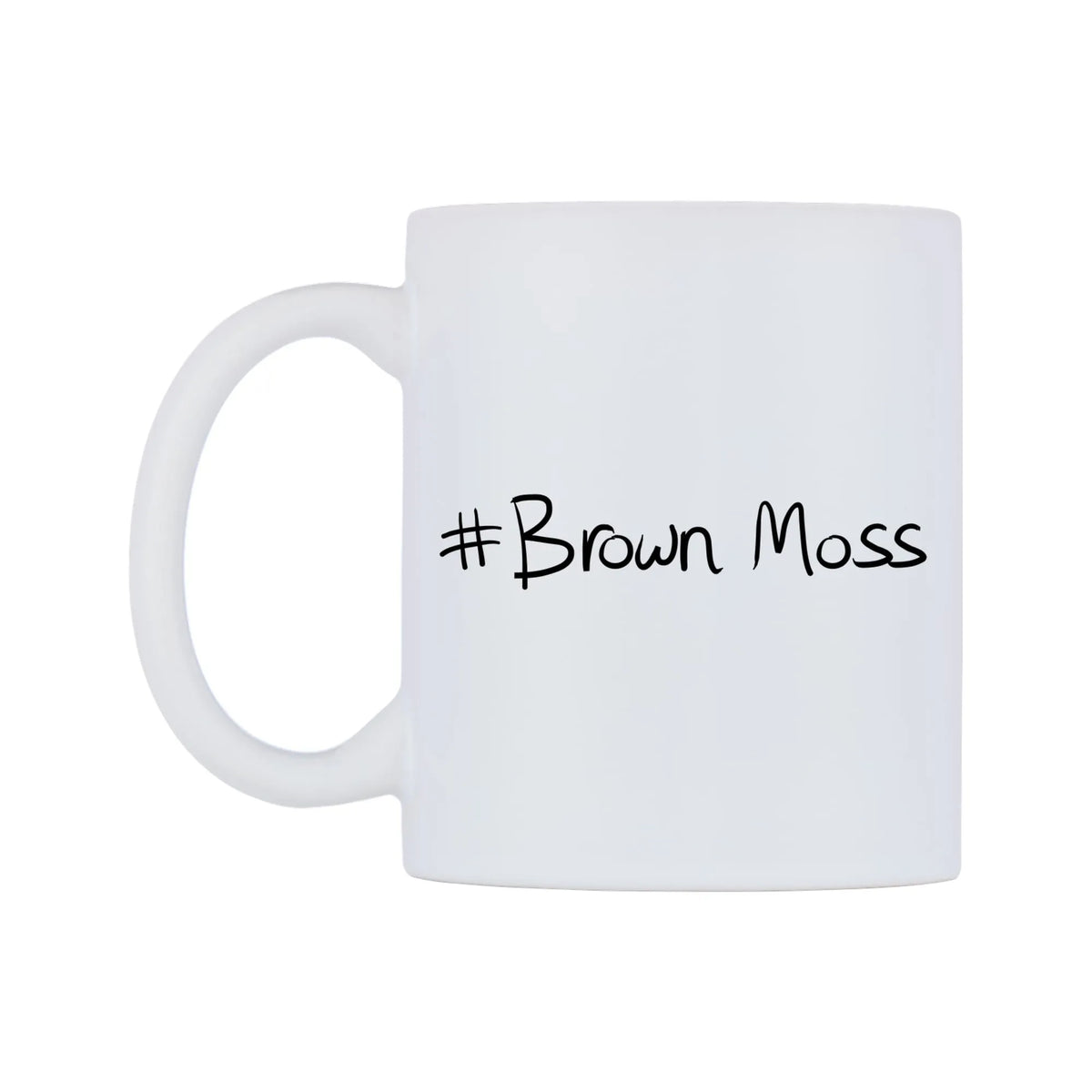 Brown Moss Mug — mug, right side, on a white background