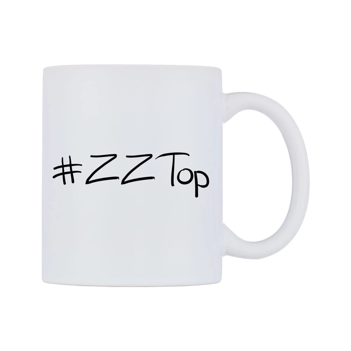 ZZTop Mug — mug, left side, on a white background