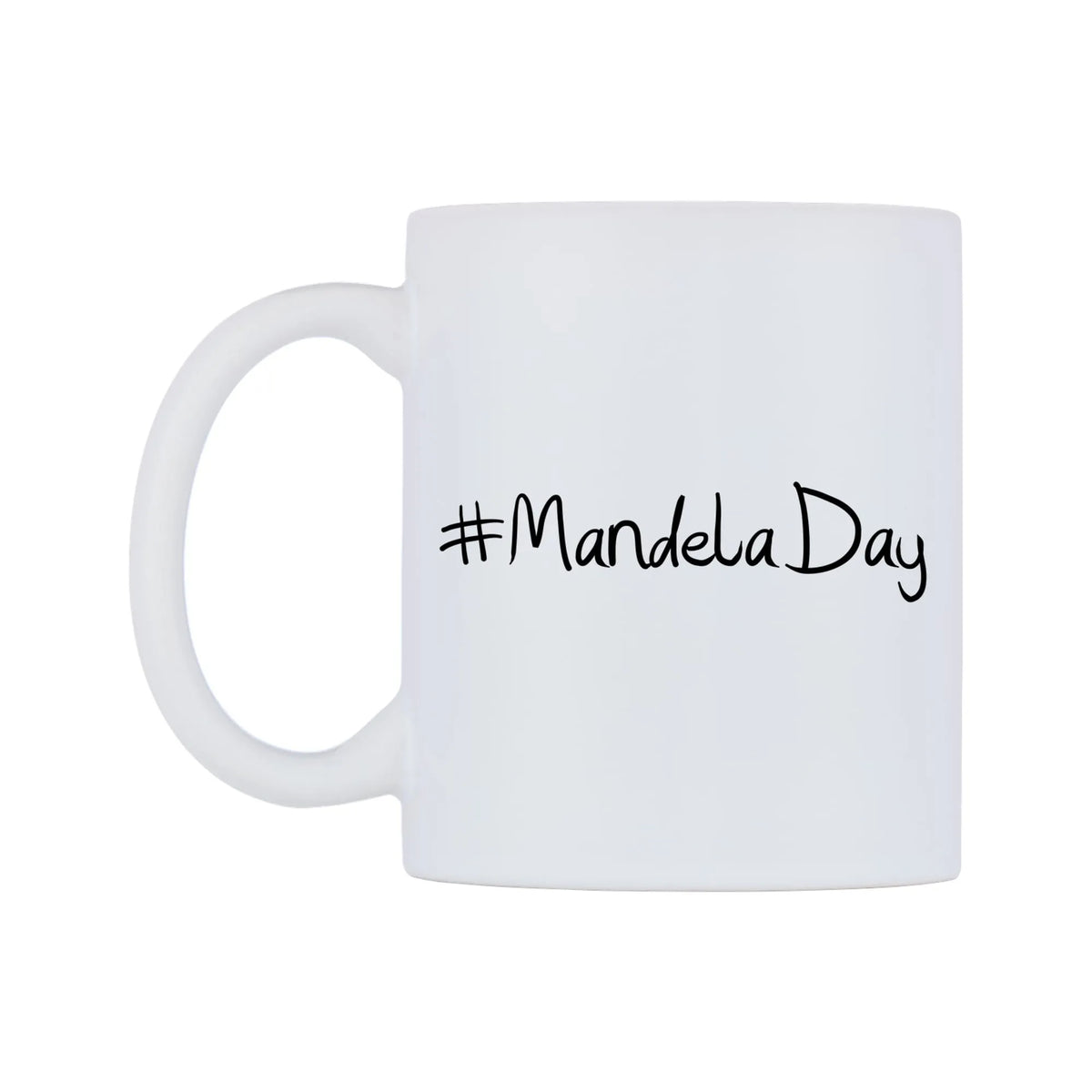 MandelaDay Mug — mug, right side, on a white background