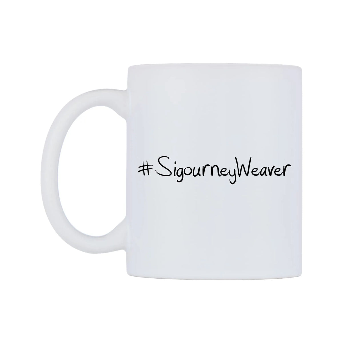 SigourneyWeaver Mug — mug, right side, on a white background