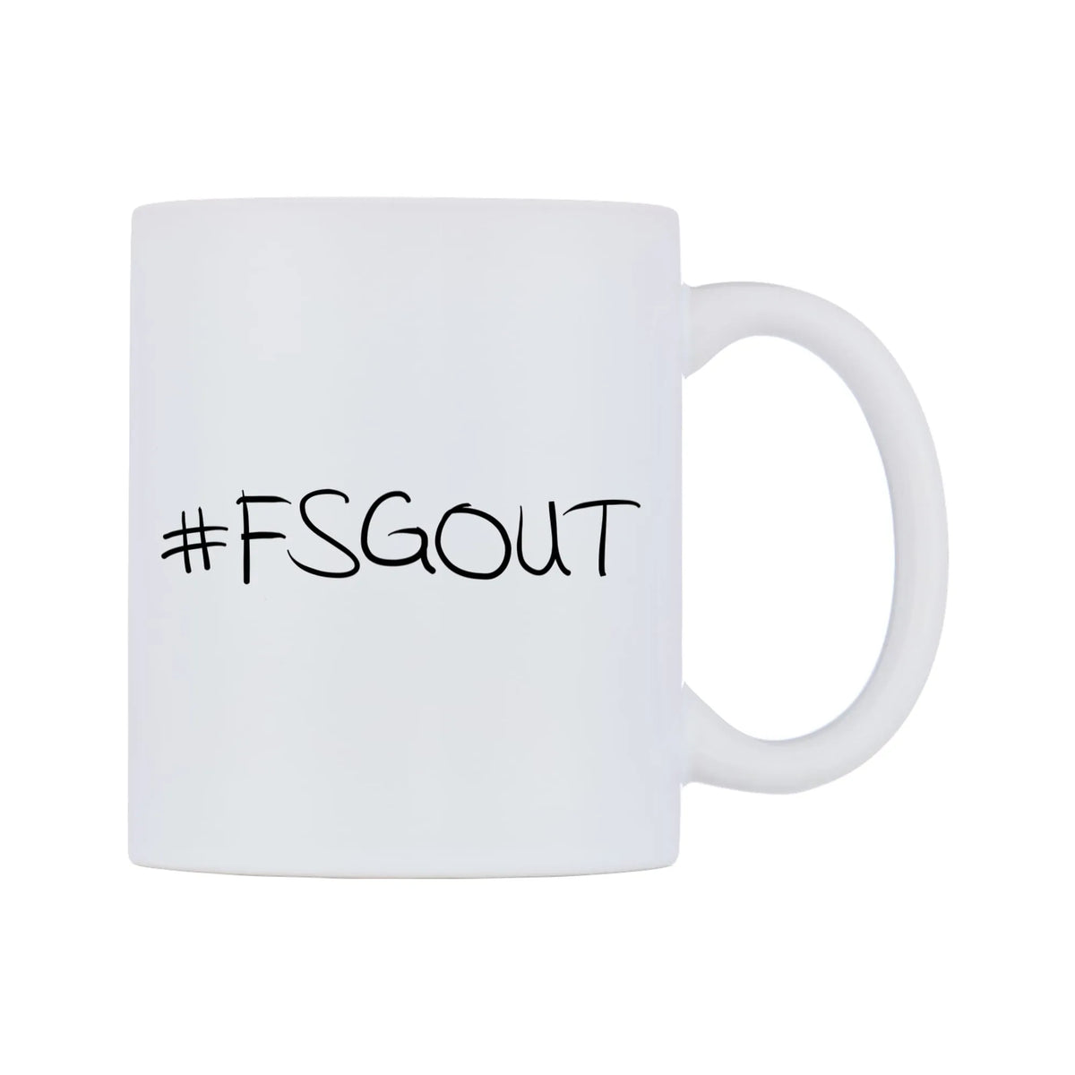 FSGOUT Mug — mug, left side, on a white background