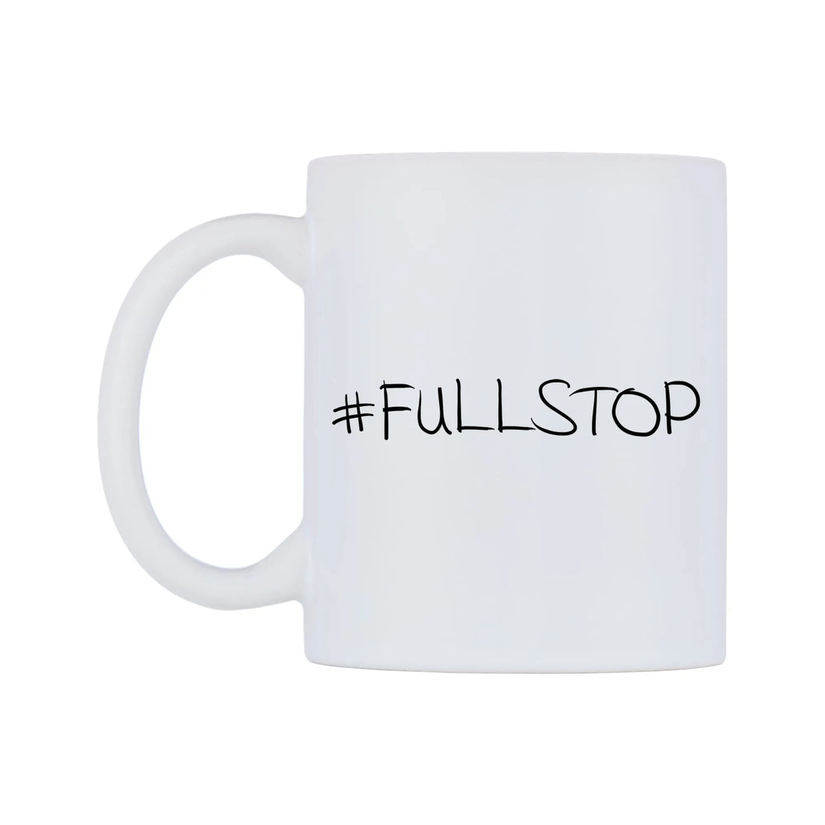 FULLSTOP Mug — mug, right side, on a white background