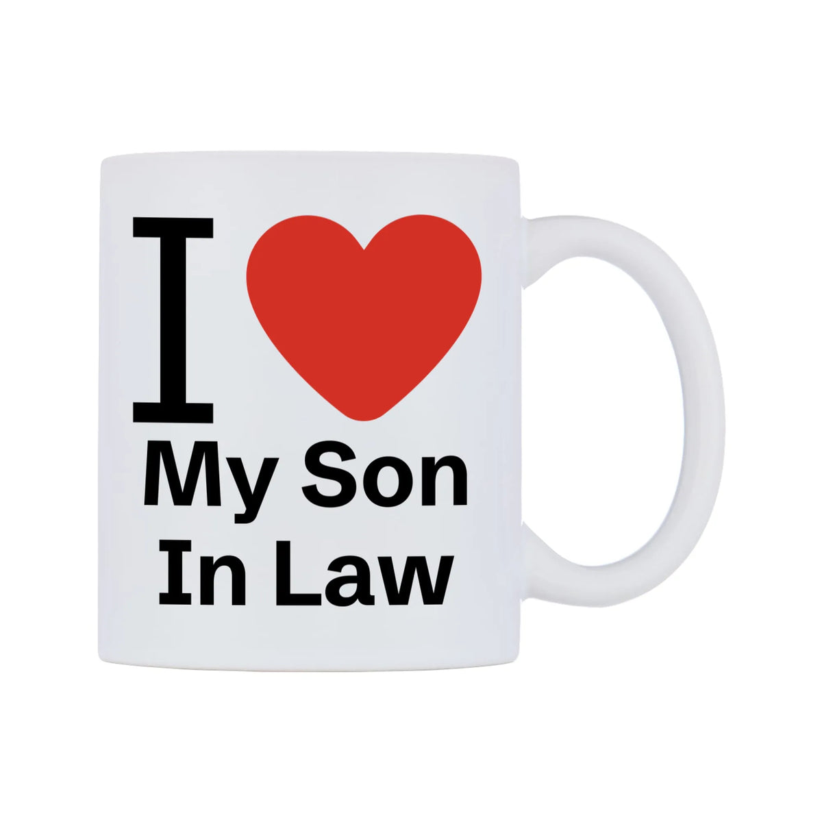 I Love My Son In Law Mug — mug, left side, on a white background