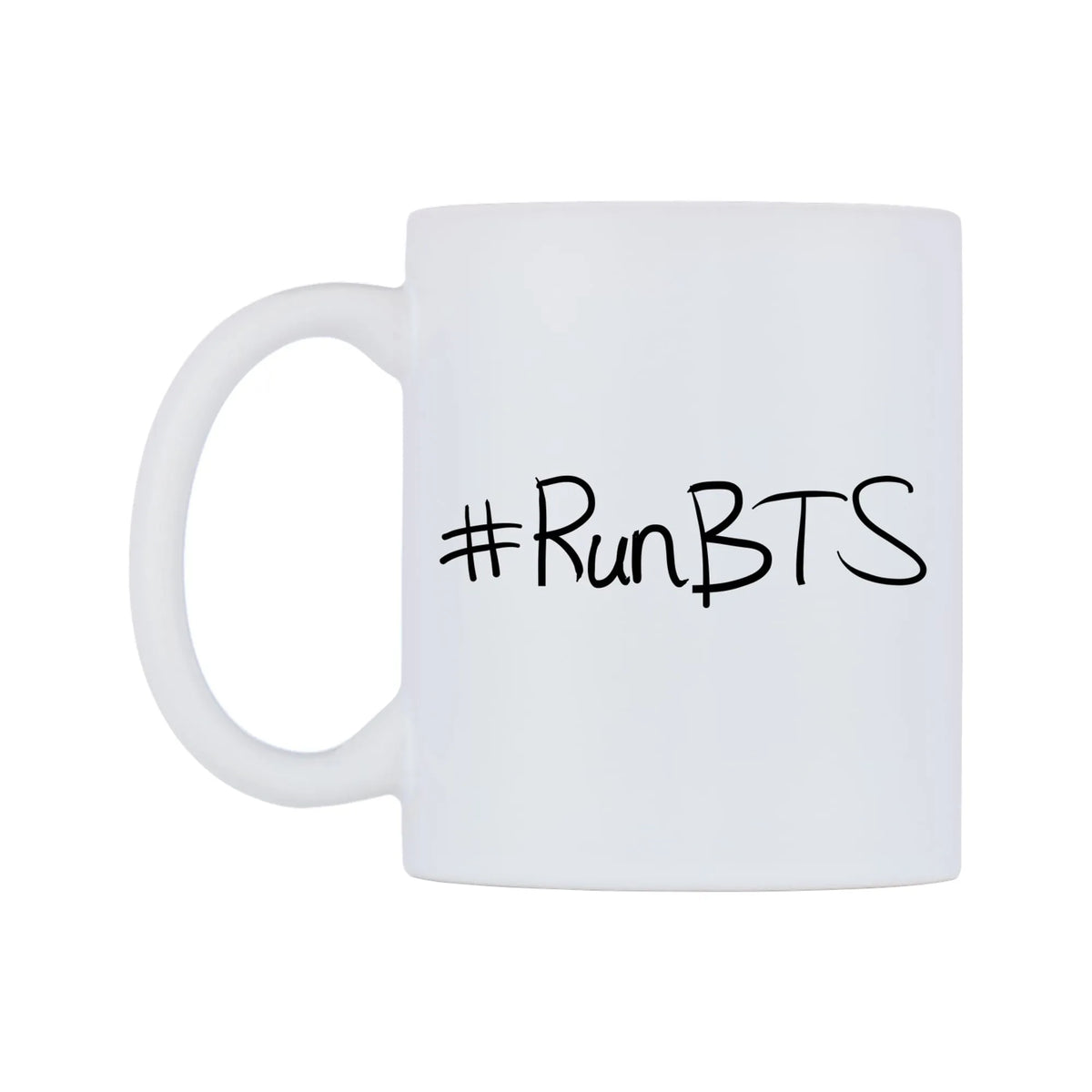 RunBTS Mug — mug, right side, on a white background