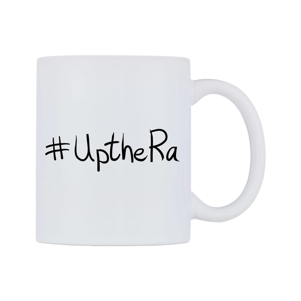 UptheRa Mug — mug, left side, on a white background