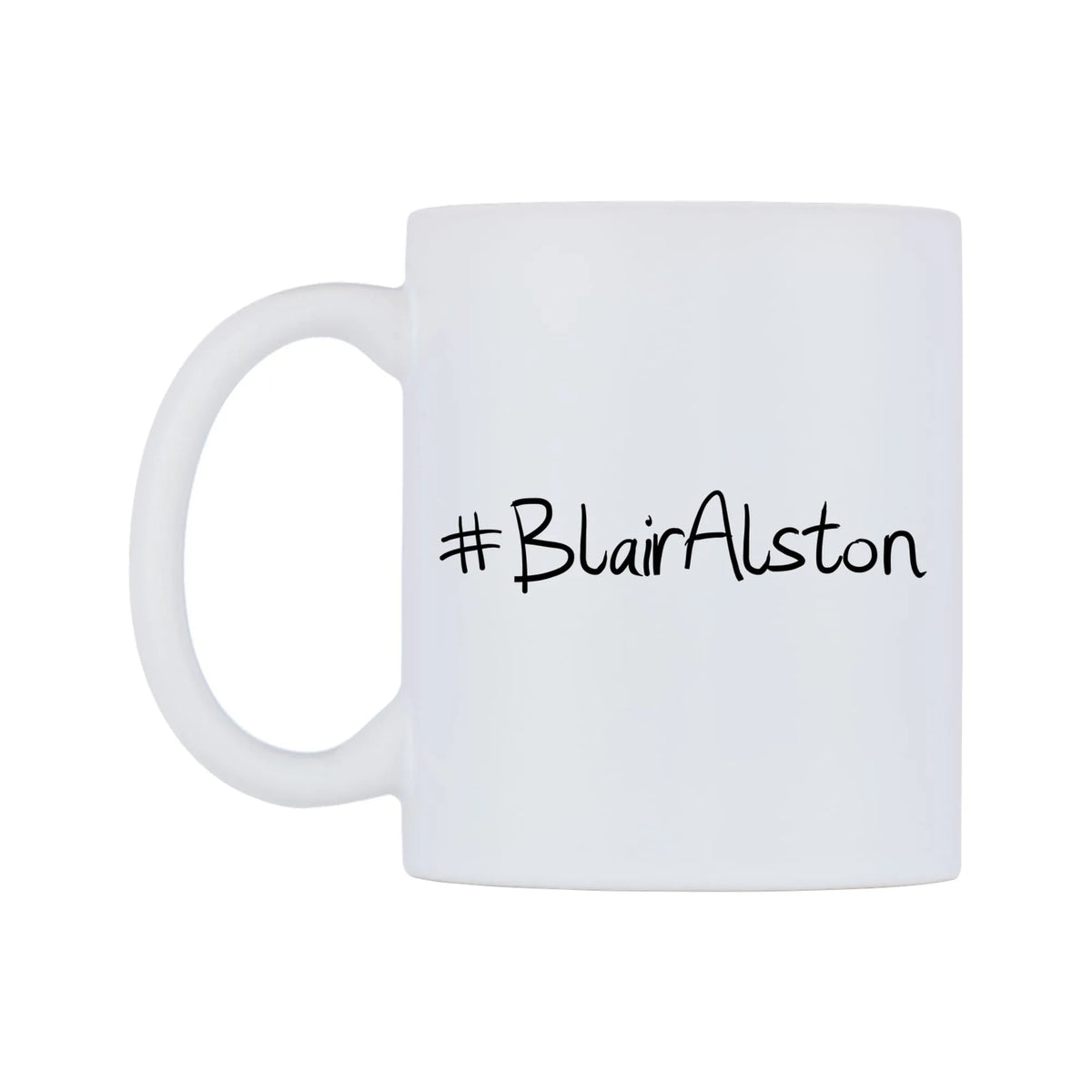 BlairAlston Mug — mug, right side, on a white background